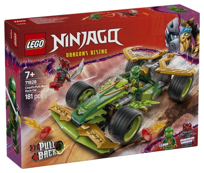 LEGO Ninjago Coche de Carreras con Motor de Carga Manual de Lloyd 71828
