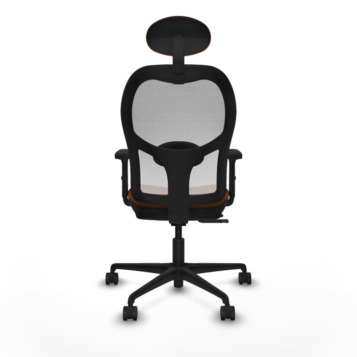 PIQUERAS Y CRESPO Silla de oficina Jorquera con mecanismo Sincro/Traslack, Marrón y Blanco PIQUERAS Y CRESPO Silla de oficina Jorquera con mecanismo Sincro/Traslack, Marrón y Blanco