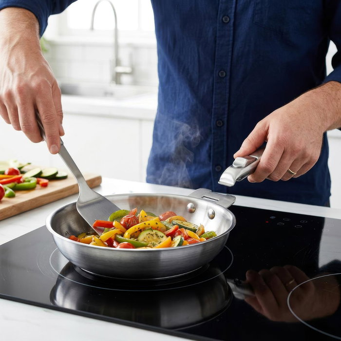 Pyrex Sartén sin mango de acero inoxidable Infinity 24 cm