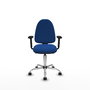 PIQUERAS Y CRESPO Silla de oficina Aýna Azul con mecanismo Asincro