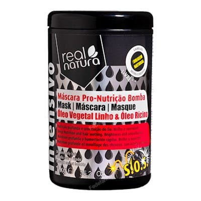 Real Natura Máscara Sem Sal Pro-Nutrição Bomba 1kg