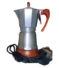 Finstock Cafetera Eléctrica de Aluminio 4 Tazas 480 W