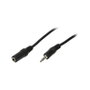 LogiLink Cable de audio 3,5 mm macho a 3,5 mm hembra, 10 m, negro