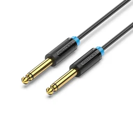 Vention Cable de Audio Mono Jack 6,5mm Macho a Macho 5m Negro