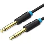 Vention Cable de Audio Mono Profesional Jack 6.35mm Macho a Macho 5 Metros Negro BAABJ