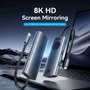 Vention Docking Station 6 en 1 TQZHB USB-C 8K Gris