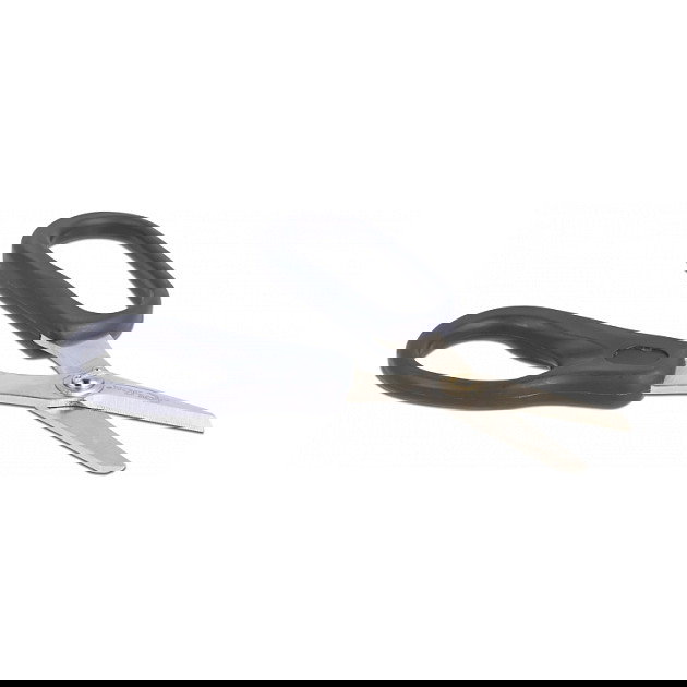 DeLOCK Tijeras de fibra de vidrio para fibras de aramida, Corte con forma, Color azul y plata, Acero, Para adulto, Oficina