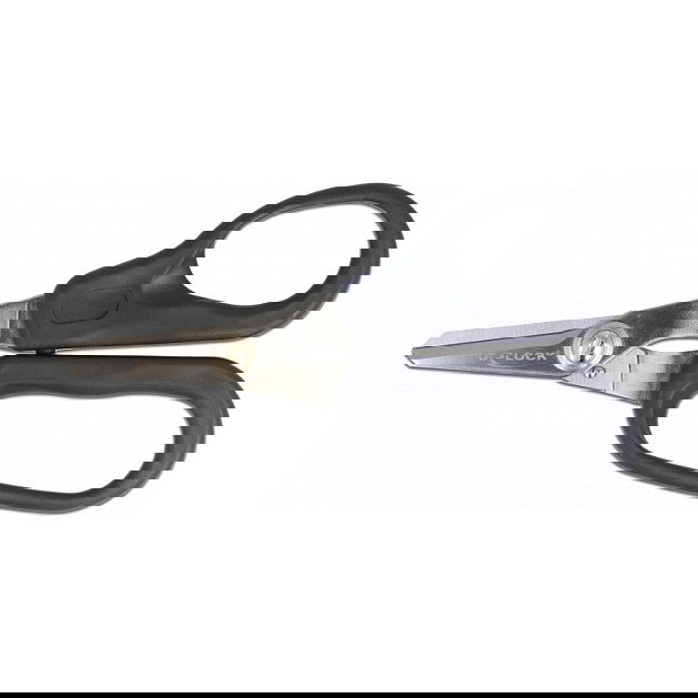 DeLOCK Tijeras de fibra de vidrio para fibras de aramida, Corte con forma, Color azul y plata, Acero, Para adulto, Oficina