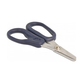DeLOCK Tijeras de fibra de vidrio para fibras de aramida, Corte con forma, Color azul y plata, Acero, Para adulto, Oficina
