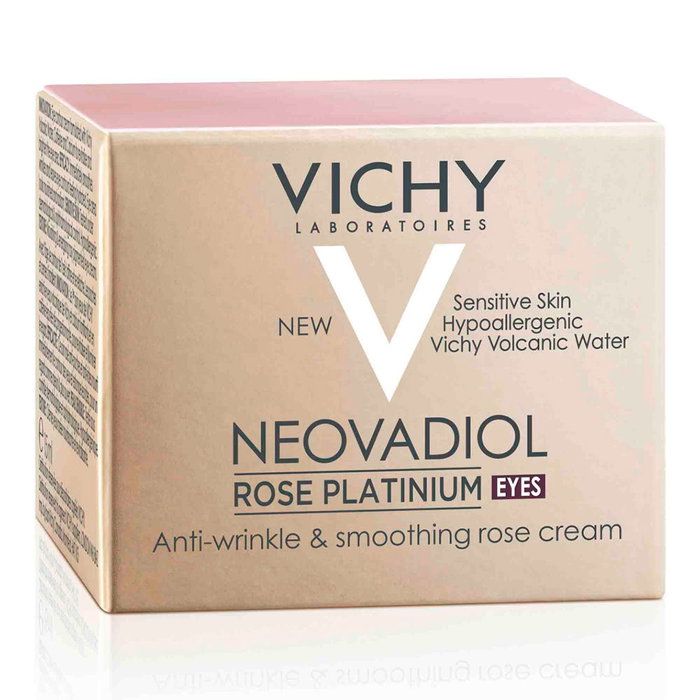 Vichy NEOVADIOL ROSE PLATINIUM Crema Contorno de Ojos Revitalizante Anti Ojeras y Bolsas Edad de Oro 15 ml