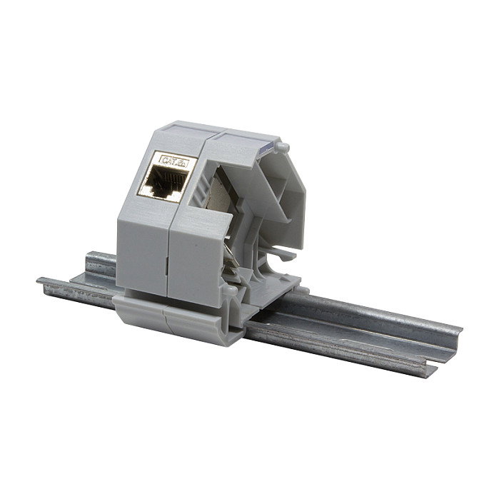 LogiLink Adaptador de montaje para riel DIN para módulos keystone, apilable