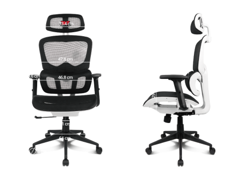 Drift DRAIR200 Silla Gaming con Malla Negra y Blanca