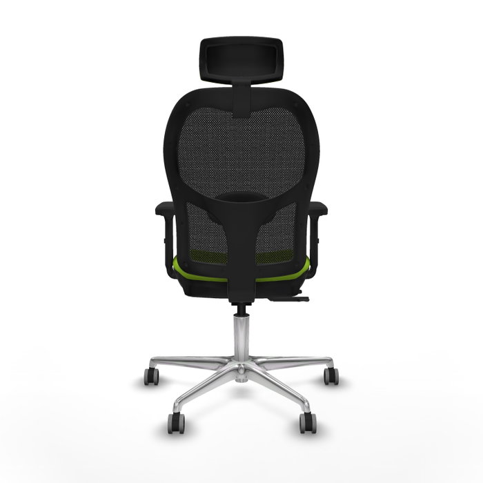 PIQUERAS Y CRESPO Silla de oficina Jorquera con mecanismo Sincro/Traslack, Pistacho y Negro