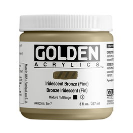 Golden Golden Heavy Body Colores Acrílicos Iridiscente Bronce (Fino) 237 ml