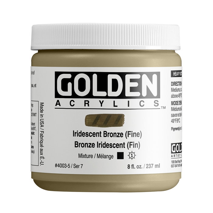 Golden Golden Heavy Body Colores Acrílicos Iridiscente Bronce (Fino) 237 ml Golden Golden Heavy Body Colores Acrílicos Iridiscente Bronce (Fino) 237 ml