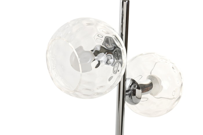 DKD Home Decor Lámpara de Sobremesa Bowlas de Hierro y Cristal DKD Home Decor Lámpara de Sobremesa Bowlas de Hierro y Cristal