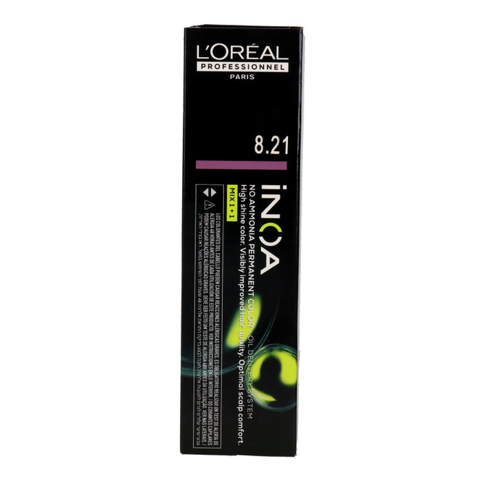 L'Oréal Professionnel Paris INOA 8.21 Rubio Claro Irisado Ceniza L'Oréal Professionnel Paris INOA 8.21 Rubio Claro Irisado Ceniza