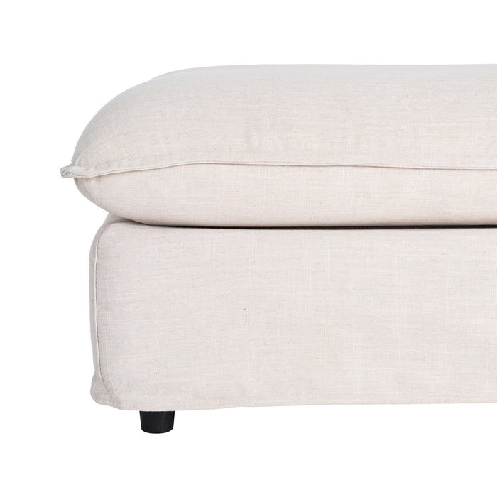 Puf Beige Dm-Tejido Salón 100 X 100 X 42 cm