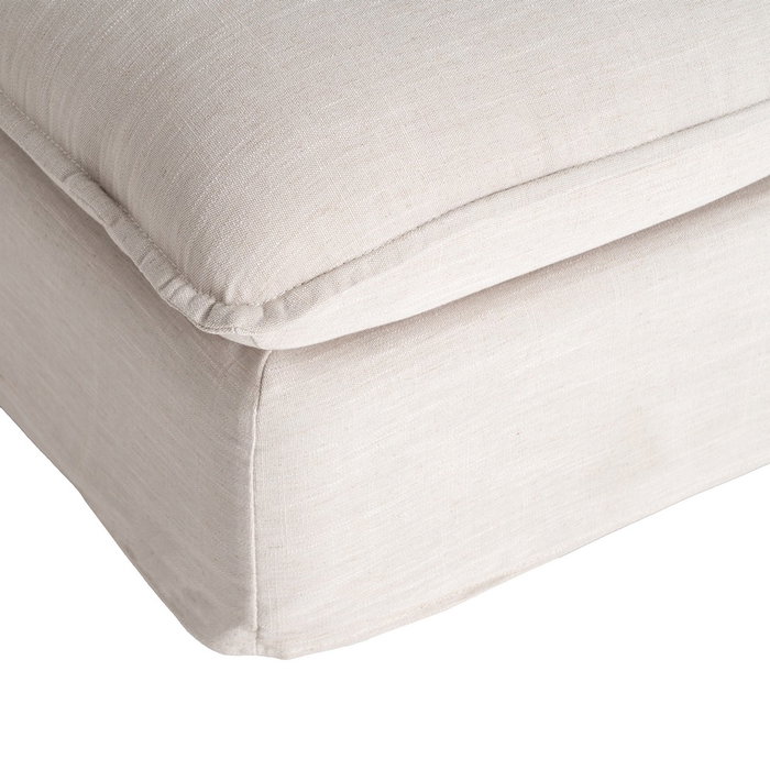 Puf Beige Dm-Tejido Salón 100 X 100 X 42 cm