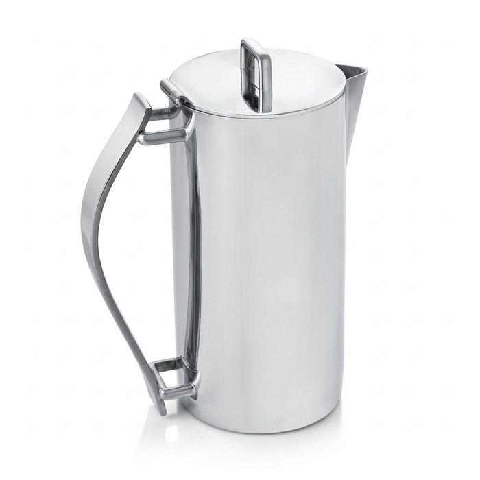 Degrenne Newport Cafetera de acero inoxidable, 60 cl (0.6L), 12 cm de alto, acabado pulido espejo