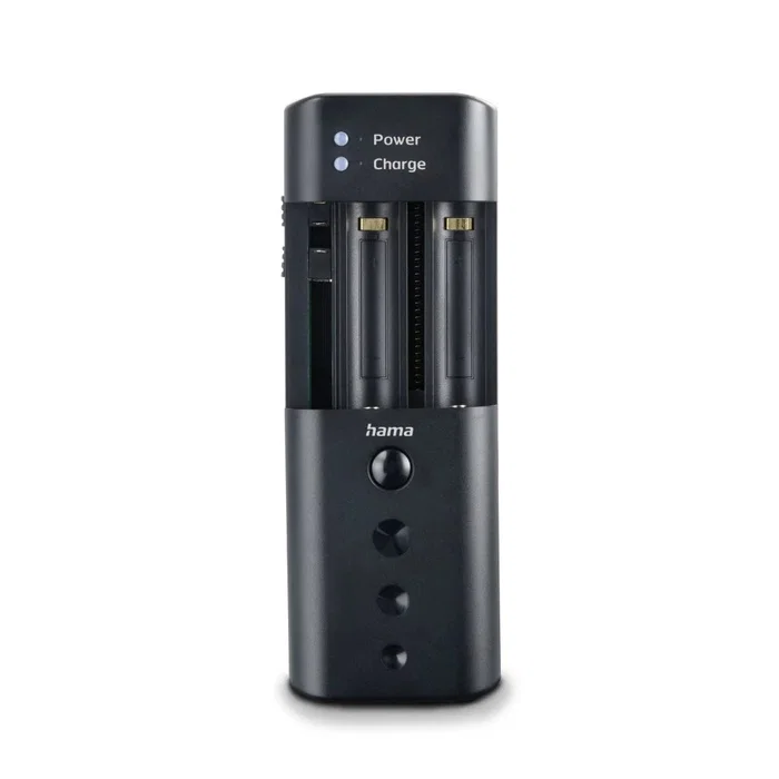 Hama Cargador de Pilas Delta Travel Universal para Baterías de Litio y NiMH Negro