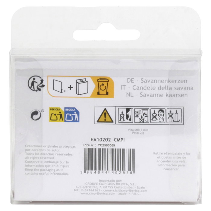 Party Time Saban Juego de 5 Velas de Aniversario con Animales de la Sabana para Tarta Party Time Saban Juego de 5 Velas de Aniversario con Animales de la Sabana para Tarta