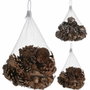 Basics Piñas para decorar, 2 modelos, nevadas y sin nevar