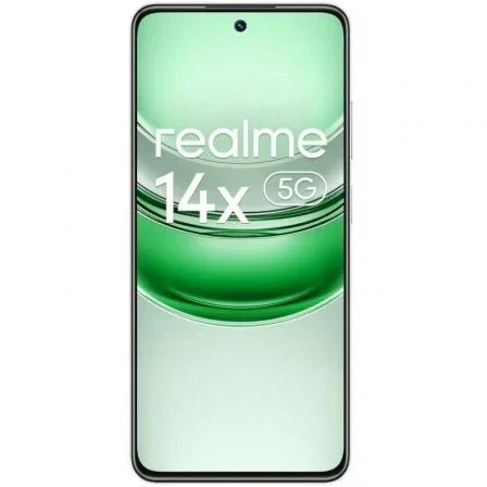 Realme Smartphone 14x 5G 8GB RAM 256GB, Pantalla 6.67" 120Hz, Procesador Dimensity 6300, Cámara 50MP, Batería 5000mAh, Color Verde Realme Smartphone 14x 5G 8GB RAM 256GB, Pantalla 6.67" 120Hz, Procesador Dimensity 6300, Cámara 50MP, Batería 5000mAh, Color Verde