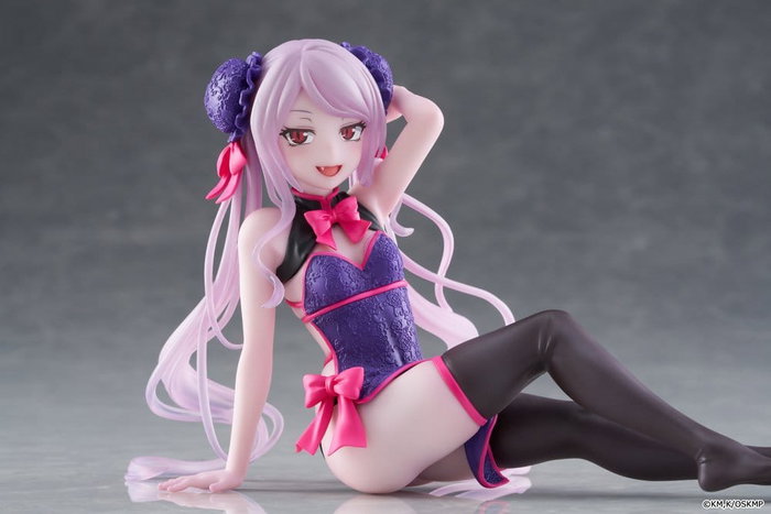 Overlord Desktop Cute Estatua PVC Shalltear Chinese Dress Ver. 13 cm