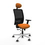 PIQUERAS Y CRESPO Silla de oficina Zulema Naranja y Negro