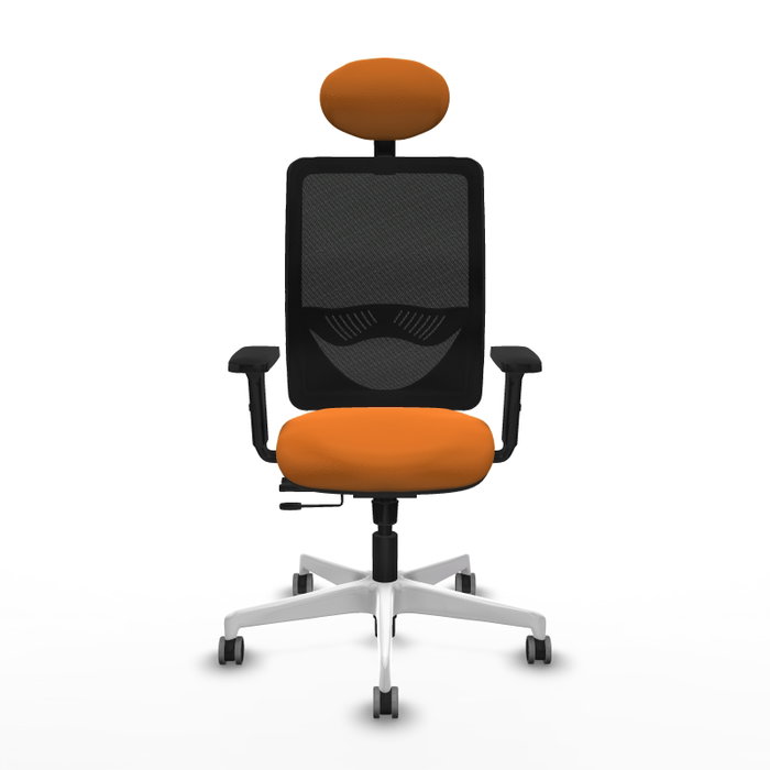PIQUERAS Y CRESPO Silla de oficina Zulema Naranja y Negro