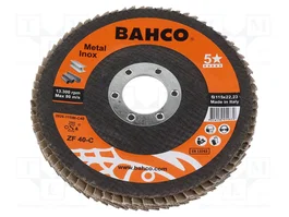 BAHCO Disco de lijado panelada 115mm granulación 40