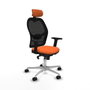 PIQUERAS Y CRESPO Silla de oficina Jorquera Naranja y Negro