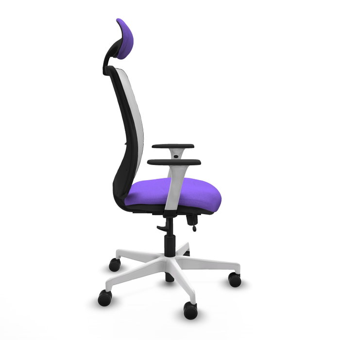 PIQUERAS Y CRESPO Silla de oficina Zulema Lila y Blanco PIQUERAS Y CRESPO Silla de oficina Zulema Lila y Blanco