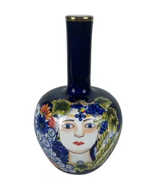 DKD Home Decor Jarrón de Porcelana Multicolor 17x17x30 cm