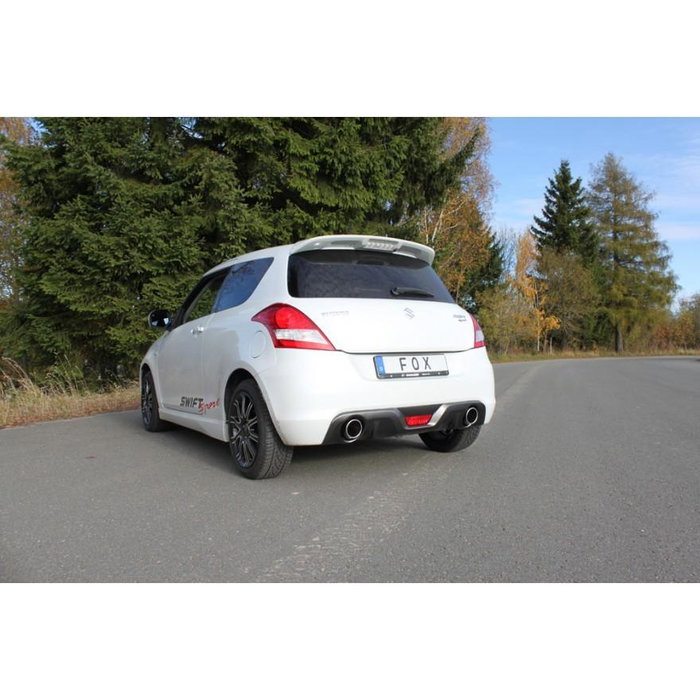 Fox Silencioso Trasero para Suzuki Swift Sport IV - Salida Derecha-Izquierda - 1,6l 100kW - 50mm - FXSZ012103-133