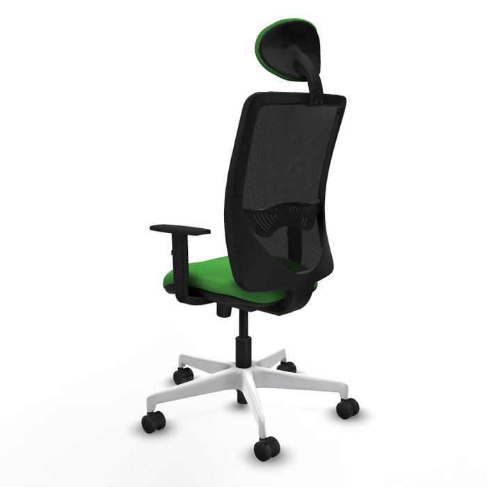PIQUERAS Y CRESPO Silla de oficina Zulema Verde con mecanismo Sincro