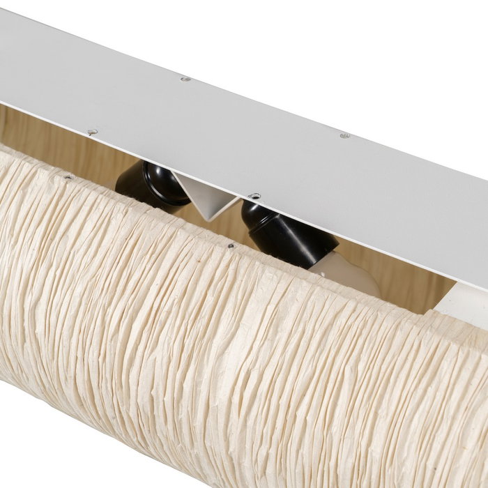 Lámpara Techo Beige Papel-Metal 60 X 60 X 20 cm