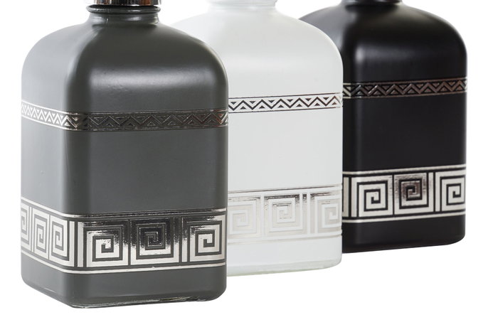 DKD Home Decor Dosificador de Cristal y ABS 450ml Surtido de 3