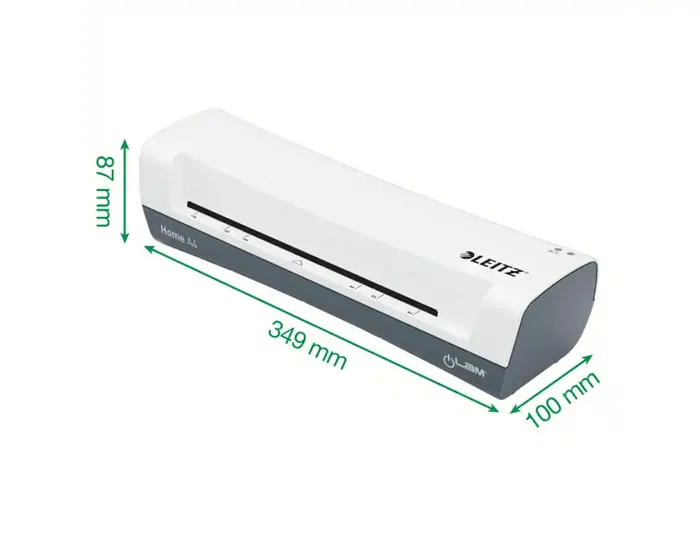 Leitz Plastificadora iLam Home DIN A4, 2 Rodillos, Hasta 125 micras, Color Blanco/Gris