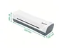 Leitz Plastificadora iLam Home DIN A4, 2 Rodillos, Hasta 125 micras, Color Blanco/Gris