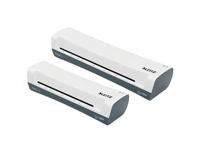 Leitz Plastificadora iLam Home DIN A4, 2 Rodillos, Hasta 125 micras, Color Blanco/Gris
