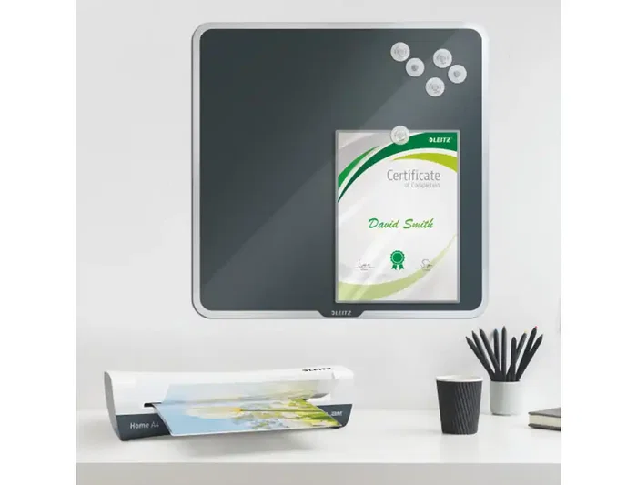 Leitz Plastificadora iLam Home DIN A4, 2 Rodillos, Hasta 125 micras, Color Blanco/Gris