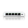 Ubiquiti Conmutador de Red 5 Puertos 2.5G RJ45, 25 Gbps, Conmutación de Capa 2, Alimentación PoE o USB-C, 206 g