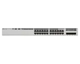 Cisco Conmutador Catalyst 9200L, Gestionado L3, 24 Puertos Gigabit Ethernet (10/100/1000) RJ-45 + 4 SFP, Network Essentials, Color Gris, Para Montaje en Rack