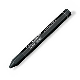 Staedtler Crayones de Cera Hexagonales Lumocolor Negro