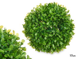 Ibergarden Bola Redonda 17 cm Hojas Verdes Plástico Color Verde (Set de 12)