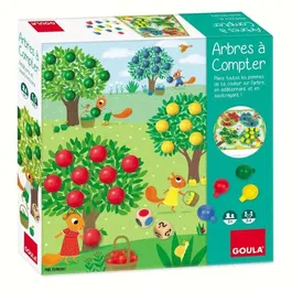 Goula GOU8410446531488 Juego Educativo Árboles para Contar - Completa los Árboles con Frutos según los Dados