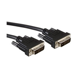 ROLINE 11.04.5598 Cable DVI Dual Link Macho a Macho Negro 15m