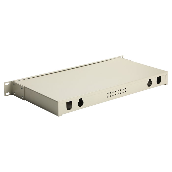 EQUIP Caja de empalme de fibra óptica 12-Port SC-Duplex OS2 1U Gris